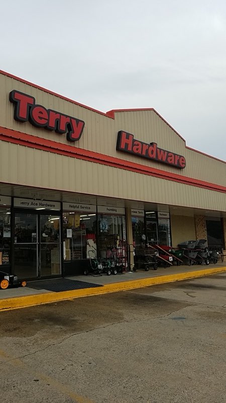 Terry Hardware store front and entrance