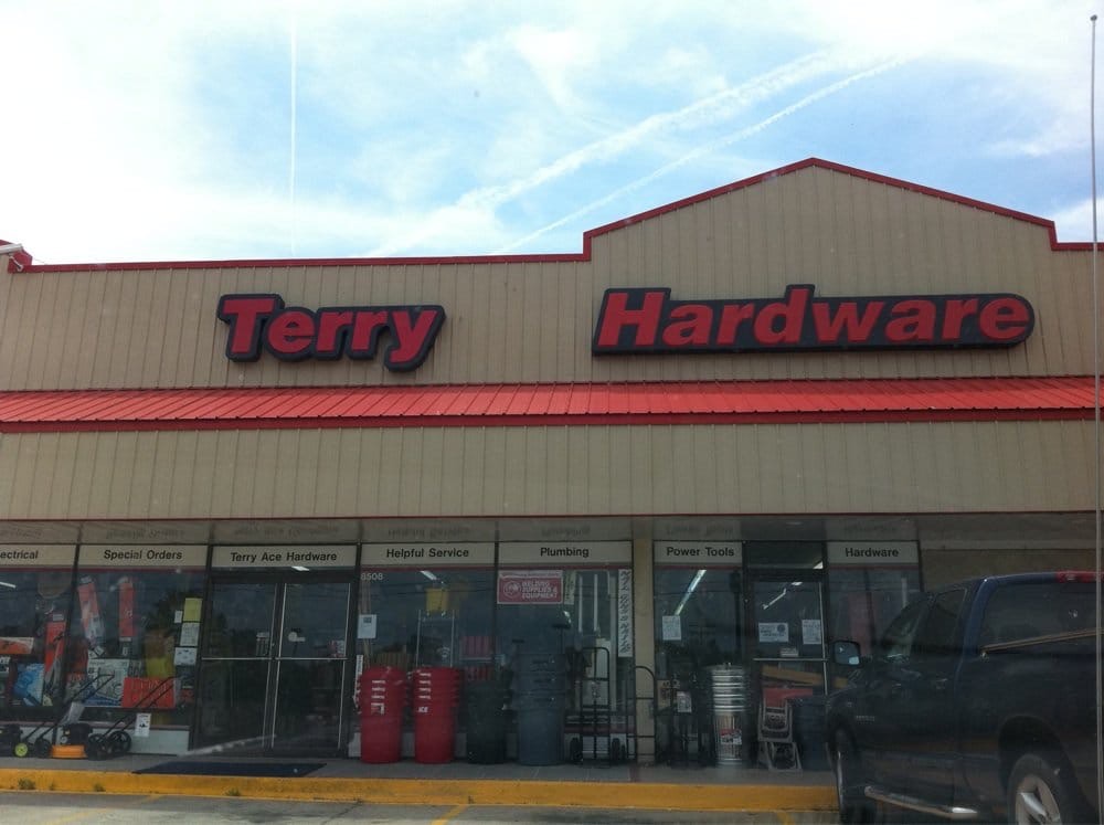 Terry Hardware storefront in White Hall, Arkansas